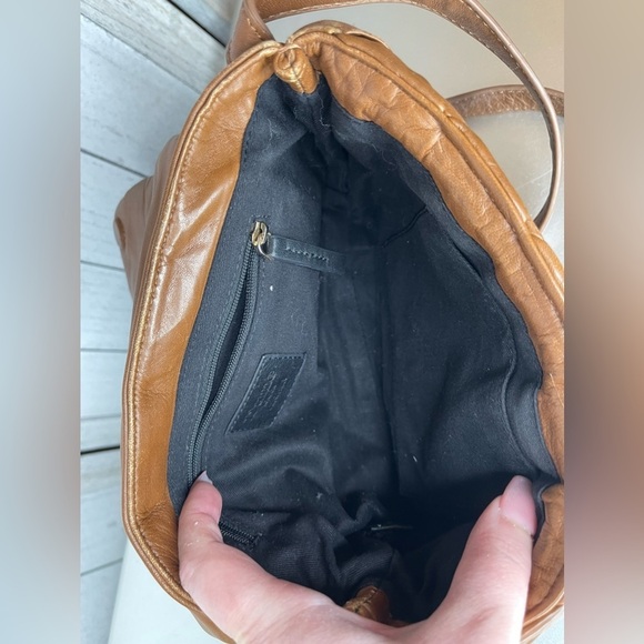 Dune London Dempsey Tan Brown Small Woven Leather Crossbody Bag - Picture 4 of 8